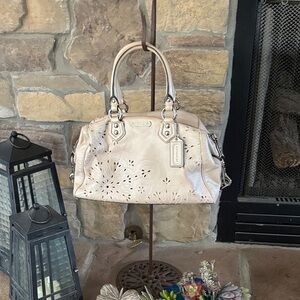 Coach Ashley Laser Cut Leather Satchel – 2012